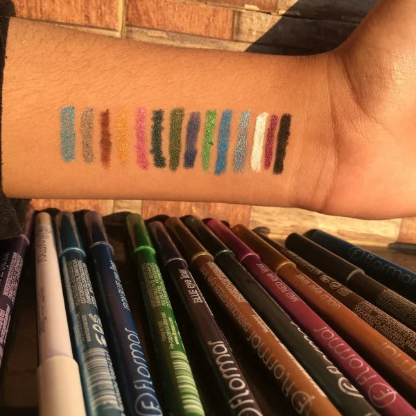 Flormor Waterproof Eyeliner Pencil Set – 12 Random Shades