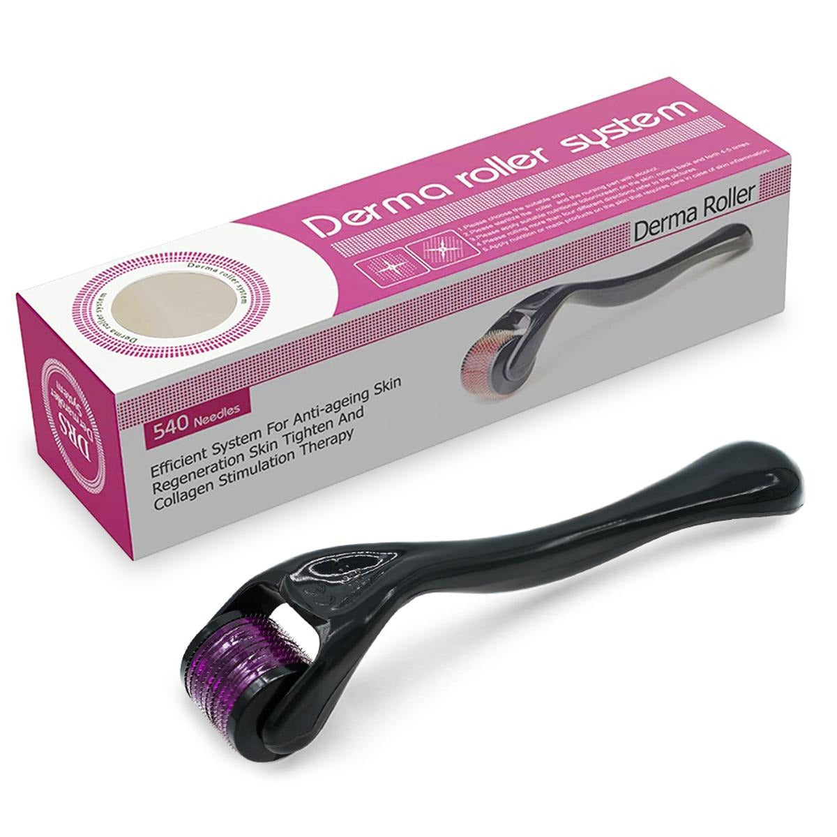 540 Micro-Needle Derma Roller – Skin Rejuvenation & Hair Growth