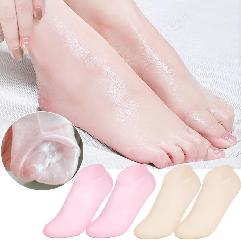 High Quality Silicone Foot Care Socks – Anti-Cracking Moisturizing Gel Socks (1 Pair)