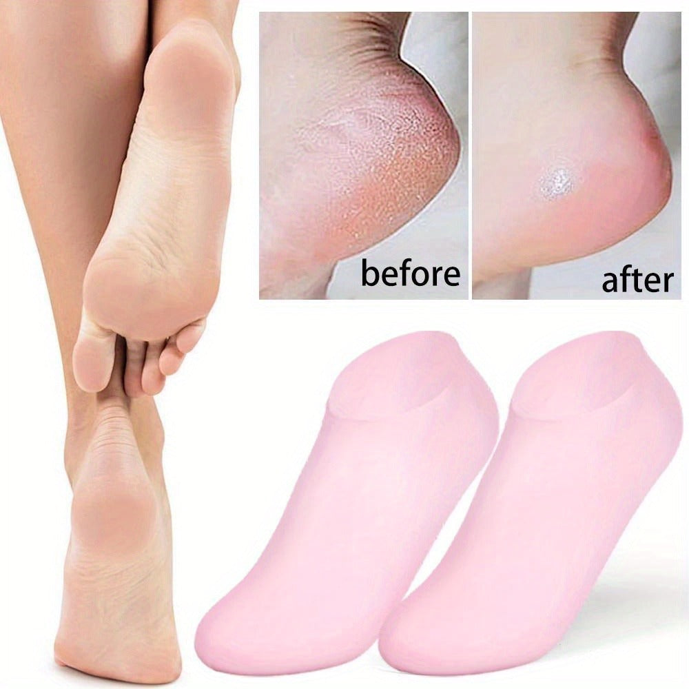 High Quality Silicone Foot Care Socks – Anti-Cracking Moisturizing Gel Socks (1 Pair)